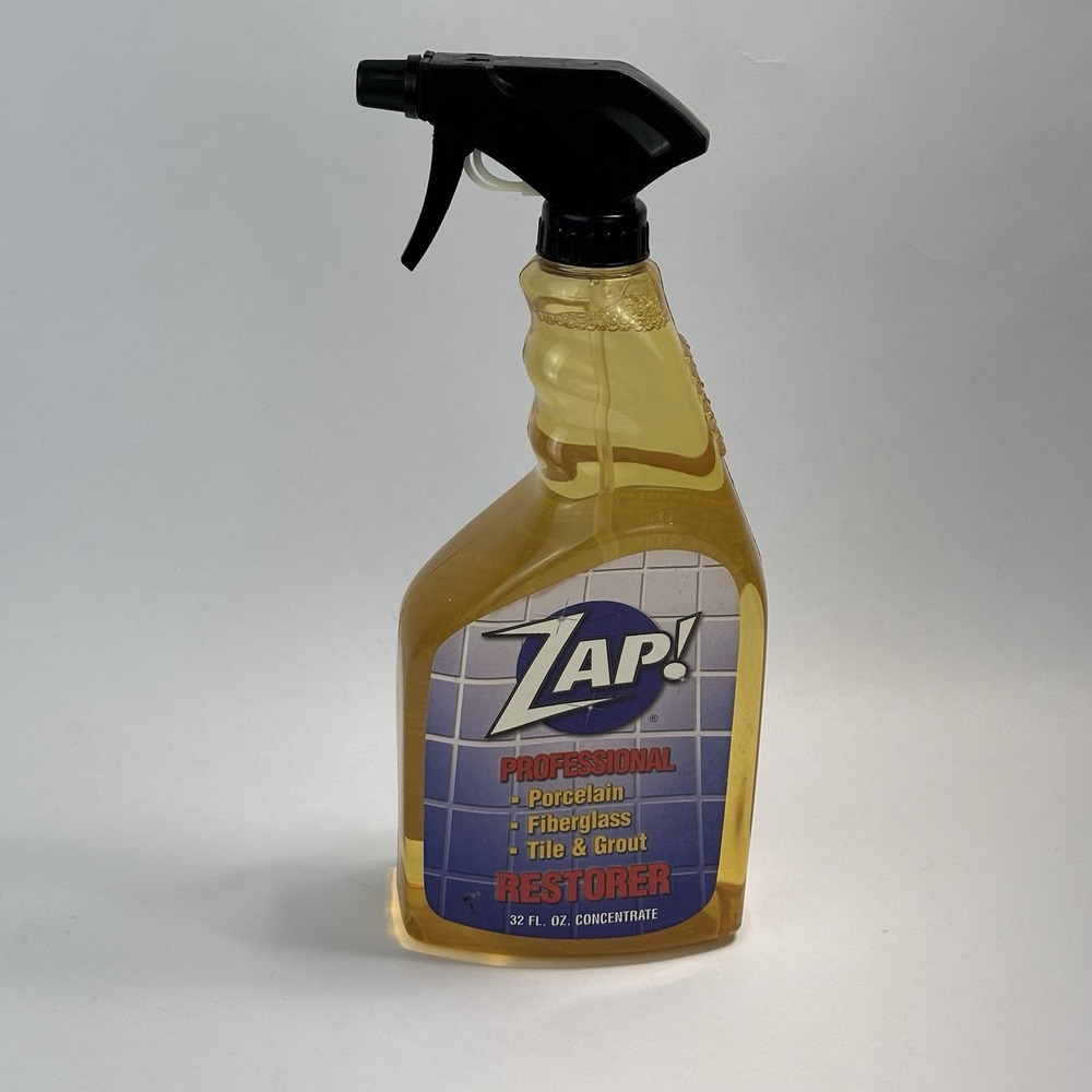 ZAP! PROFESSIONAL RESTORER Tile Porcelain Grout 32 oz Spray Bottle